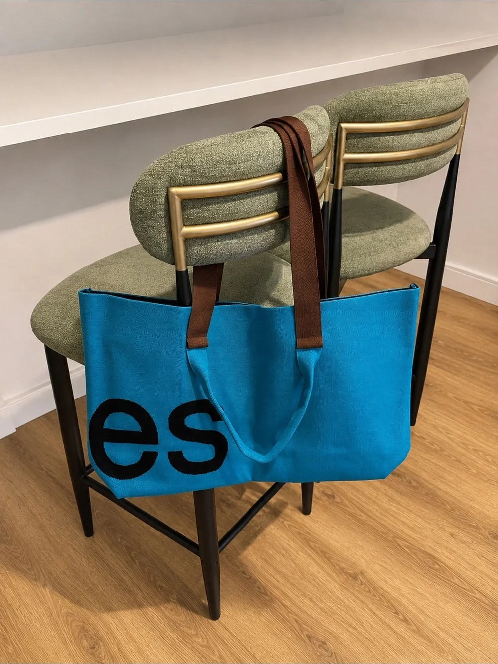 Curves by Sean Brown Cerulean Tote
